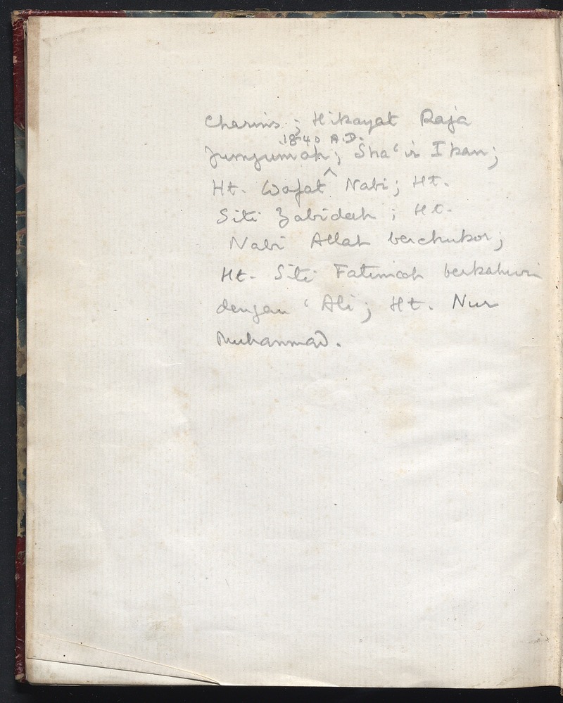 Hikayat Nur Muhammad - 