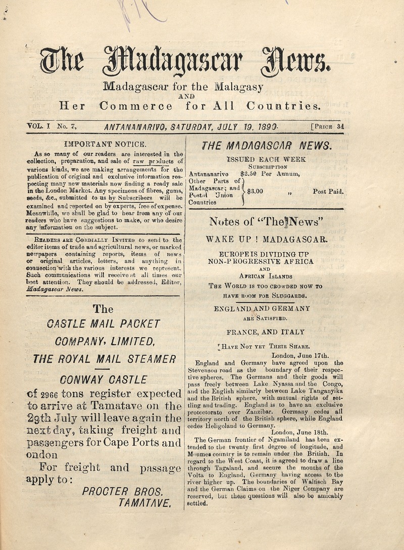 The Madagascar news - 