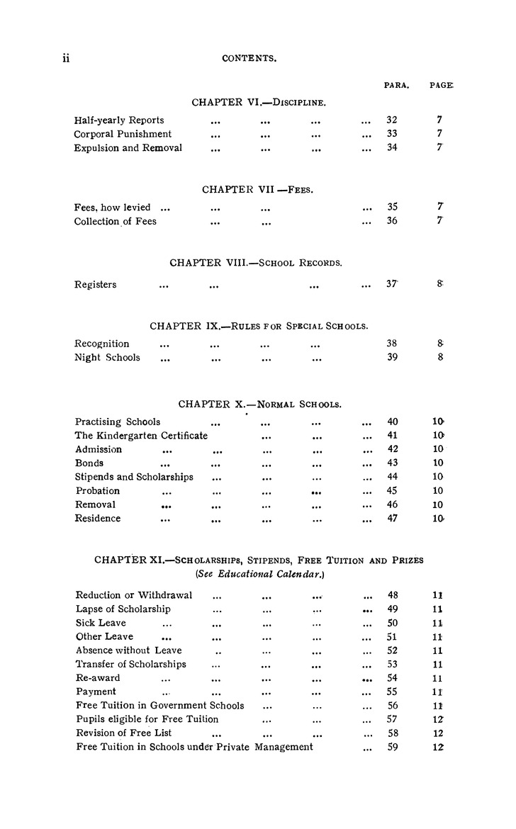 Educational rules for Anglo-Vernacular and English schools - 
