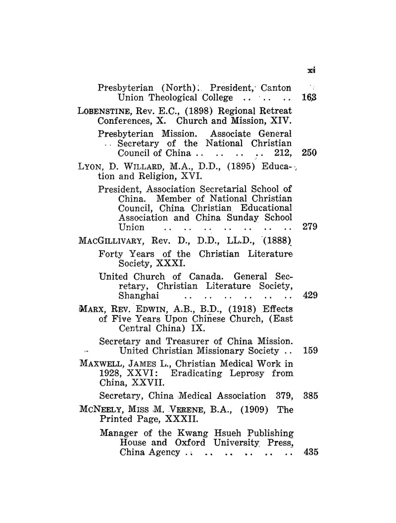 China mission year book - Page xi