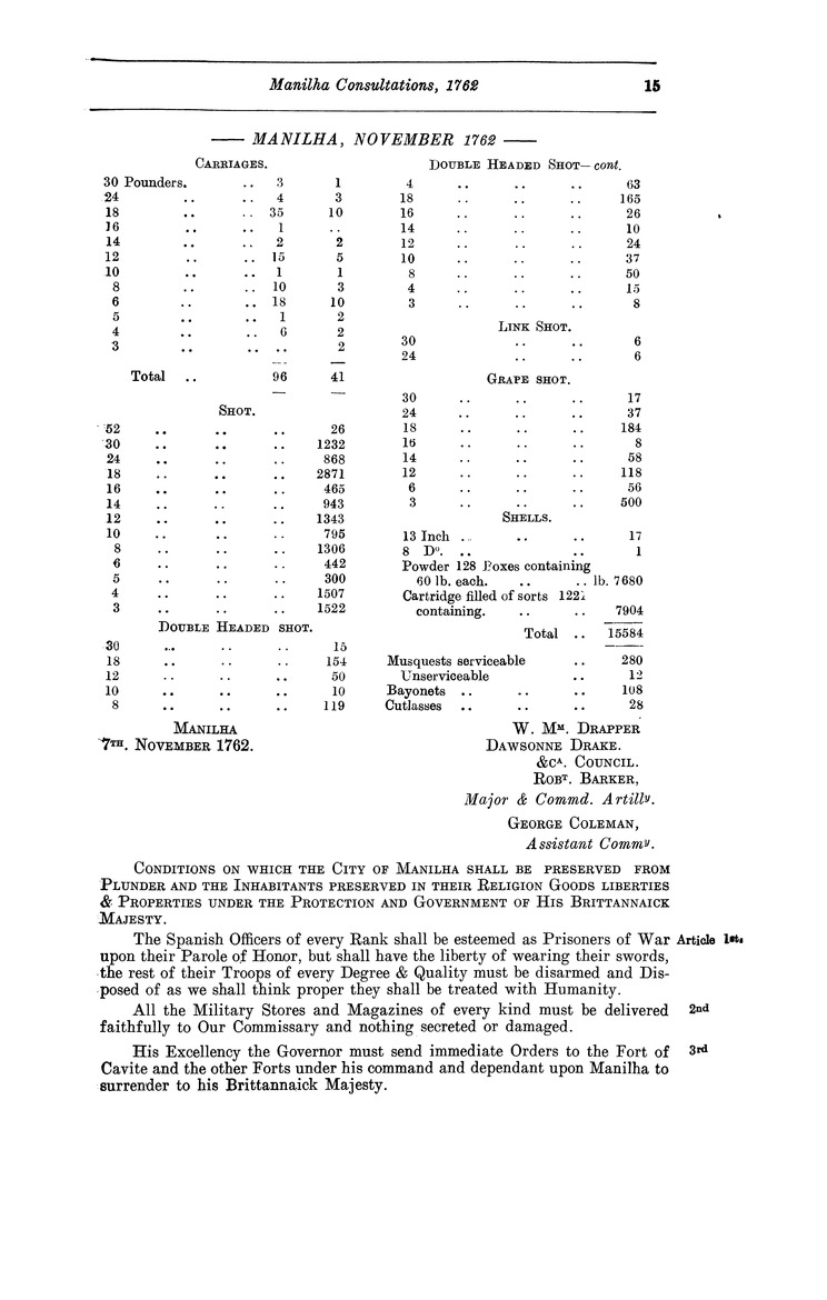 Manilha consultations - 