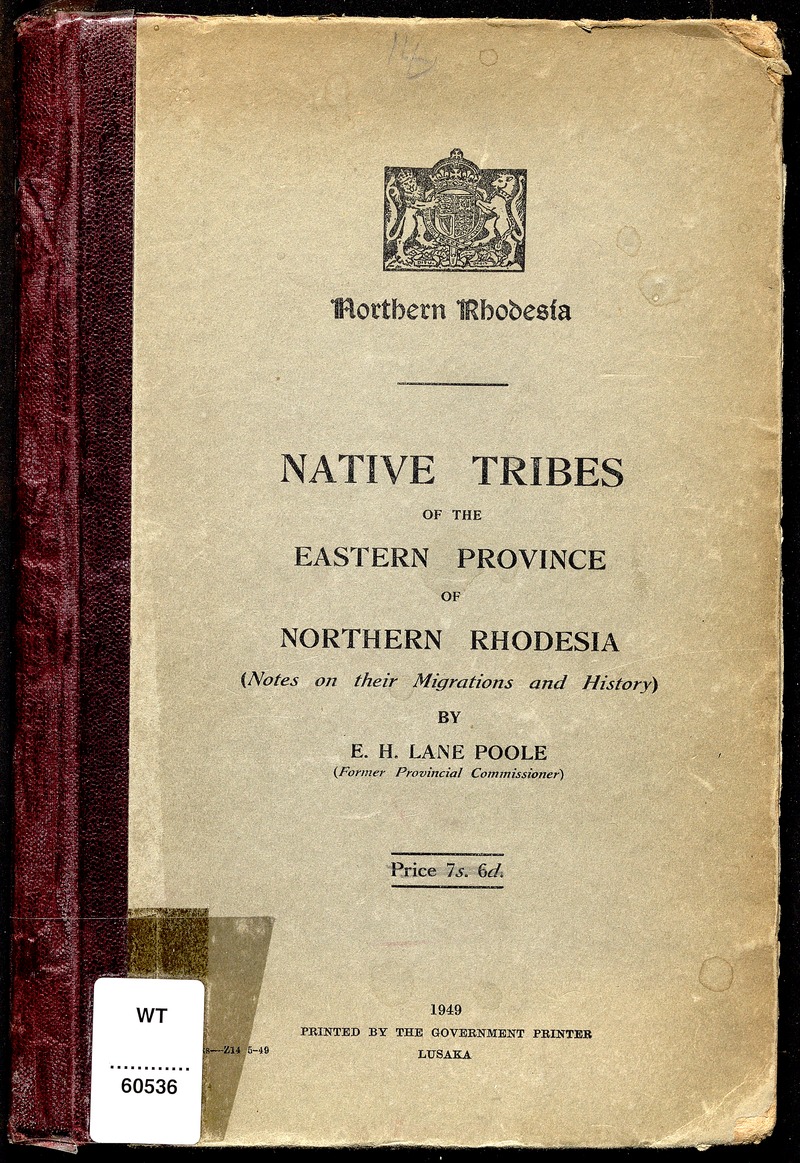 Native tribes of the Eastern province of Northern Rhodesia - digital image 1