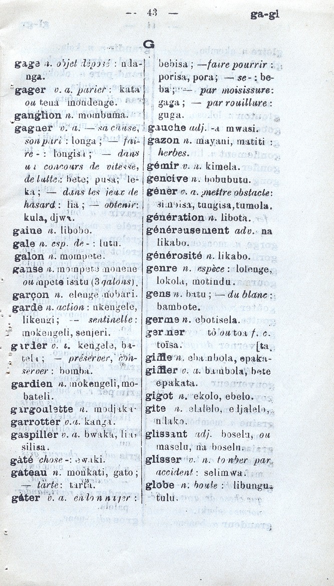 Vocabulaire du lingala - Page 43