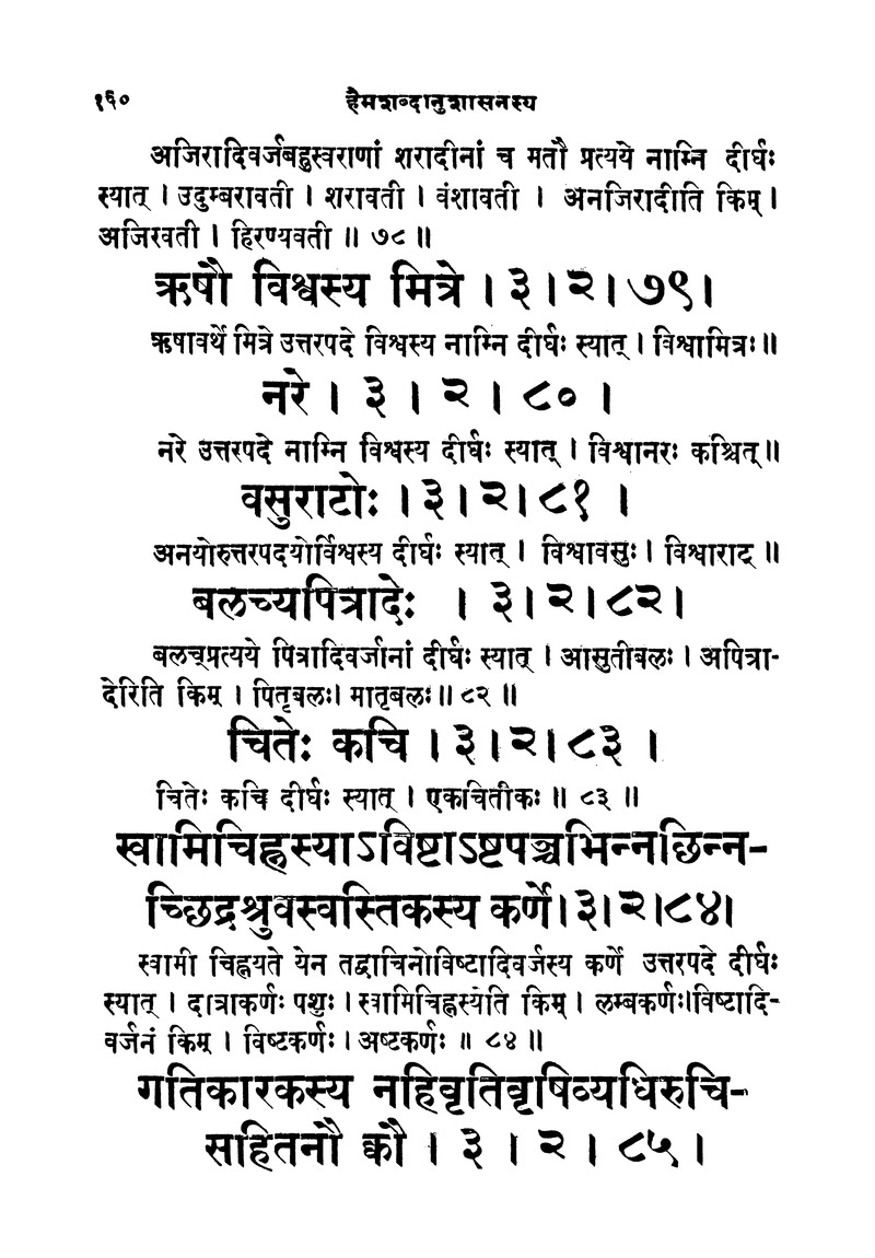 ससद्धहेमचन्द्रासिधानास्वोपज्ञशब्दानुशासन लघुवृसि - Page 160