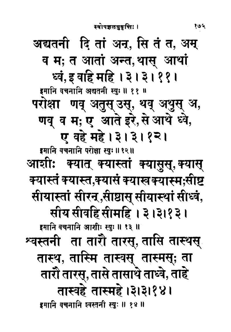 ससद्धहेमचन्द्रासिधानास्वोपज्ञशब्दानुशासन लघुवृसि - Page 175