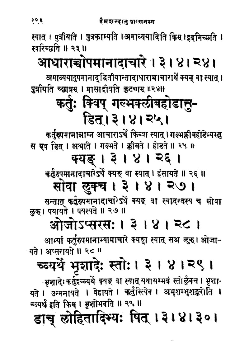 ससद्धहेमचन्द्रासिधानास्वोपज्ञशब्दानुशासन लघुवृसि - Page 196