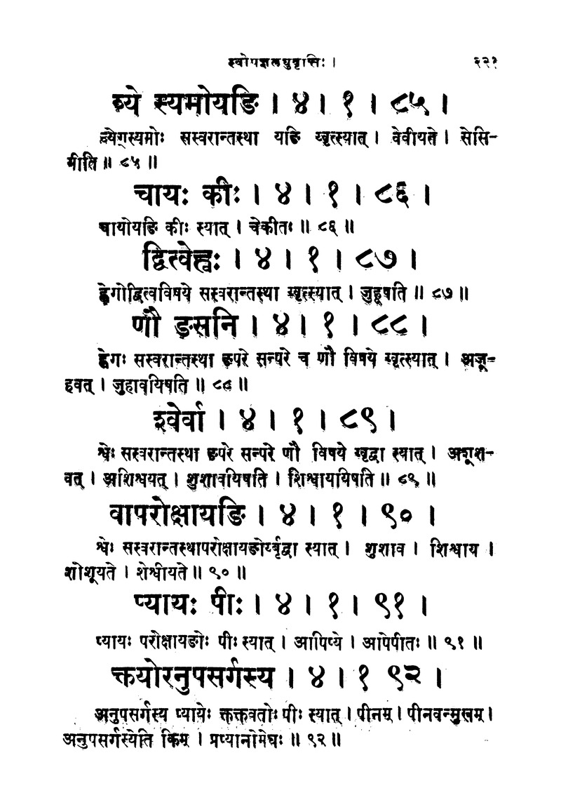 ससद्धहेमचन्द्रासिधानास्वोपज्ञशब्दानुशासन लघुवृसि - Page 221