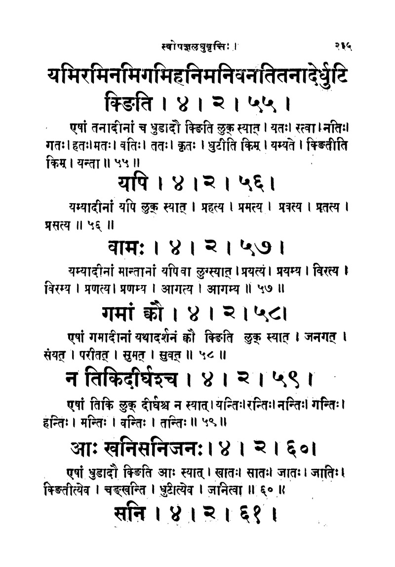 ससद्धहेमचन्द्रासिधानास्वोपज्ञशब्दानुशासन लघुवृसि - Page 235