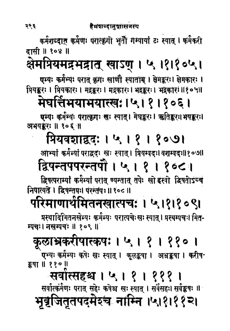ससद्धहेमचन्द्रासिधानास्वोपज्ञशब्दानुशासन लघुवृसि - Page 296
