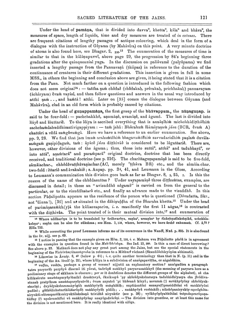 Weber's Sacred literature of the Jains - Page 121