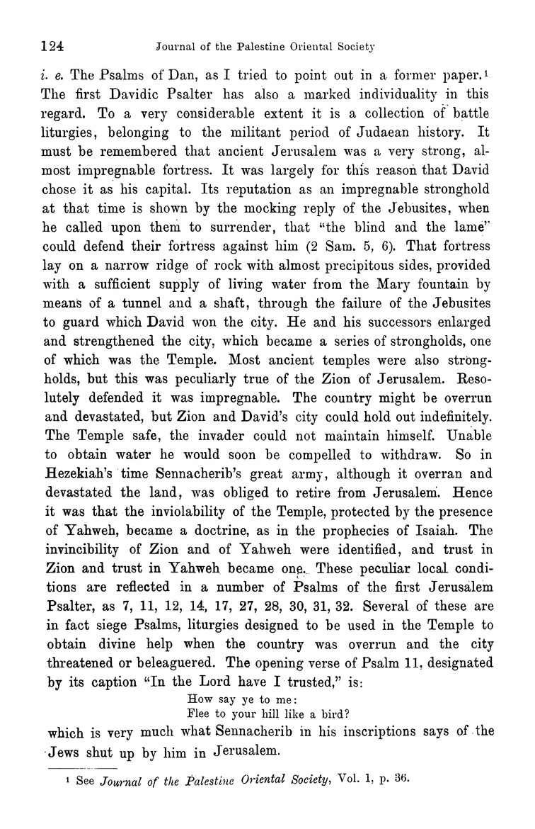 Journal of the Palestine Oriental Society - Page 124