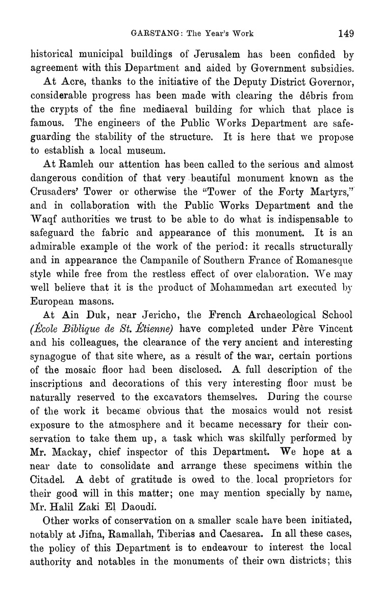 Journal of the Palestine Oriental Society - Page 149