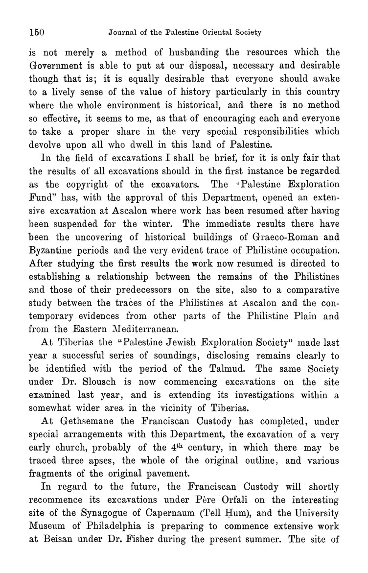 Journal of the Palestine Oriental Society - Page 150