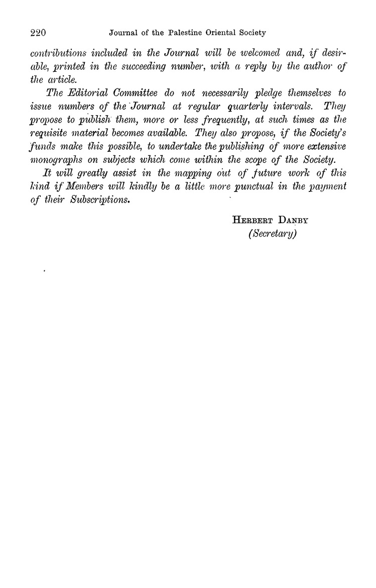 Journal of the Palestine Oriental Society - Page 220