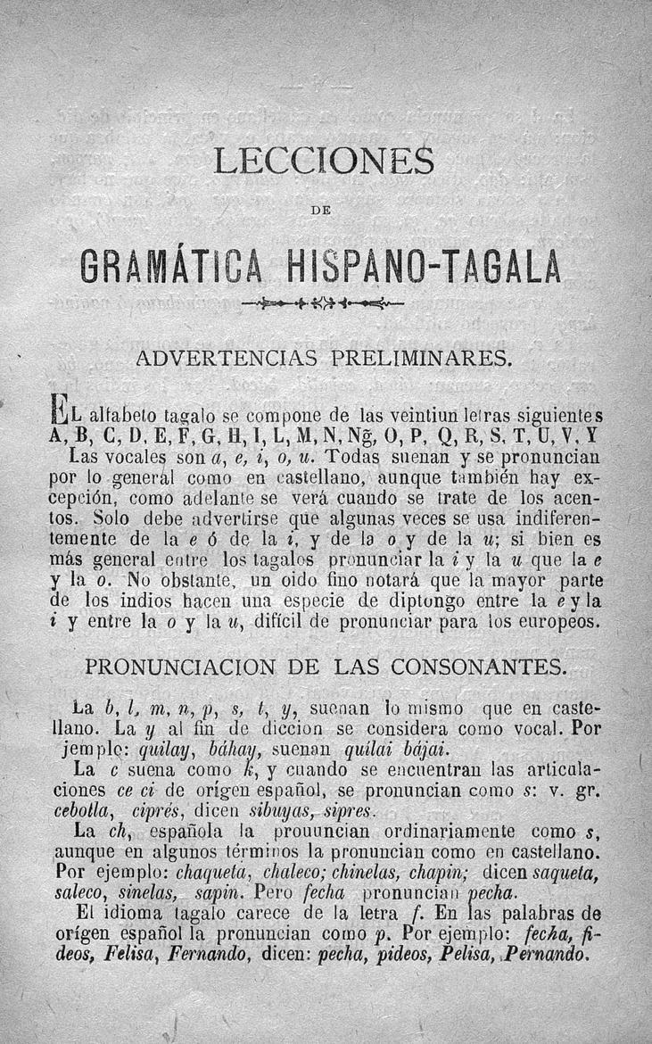 Lecciones de gramática hispano-tagala - 