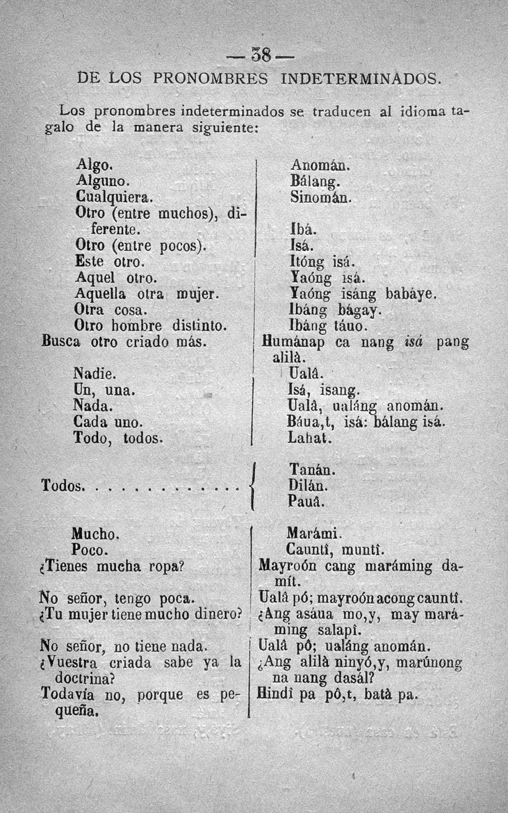 Lecciones de gramática hispano-tagala - 