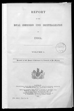 Report of the Royal Commission upon decentralization in India [and] minutes of evidence taken before the Royal Commission upon decentralization