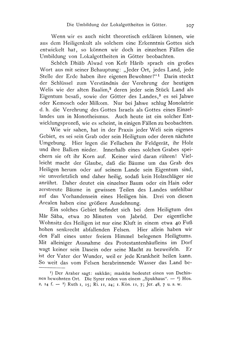 Ursemitische Religion im Volksleben des heutigen Orients - 