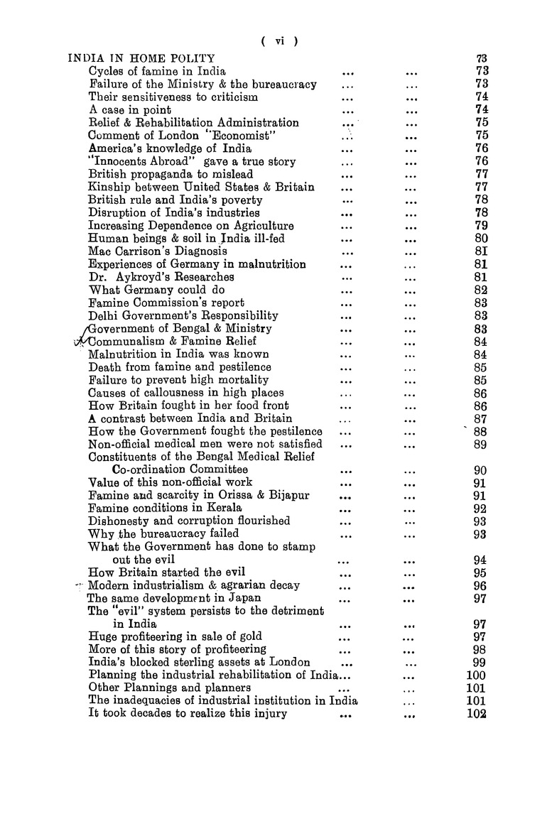 Indian annual register - Page vi