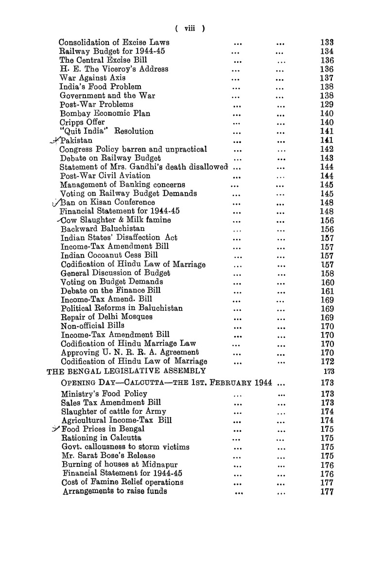 Indian annual register - Page viii