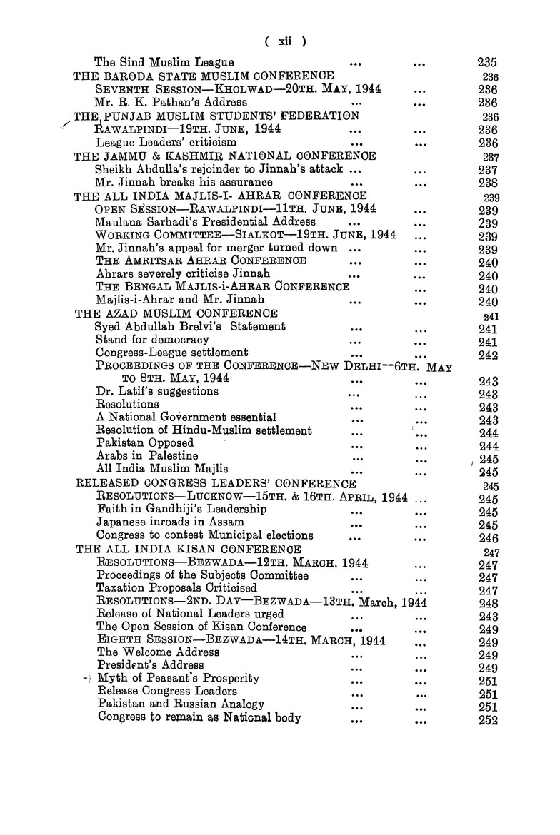 Indian annual register - Page xii