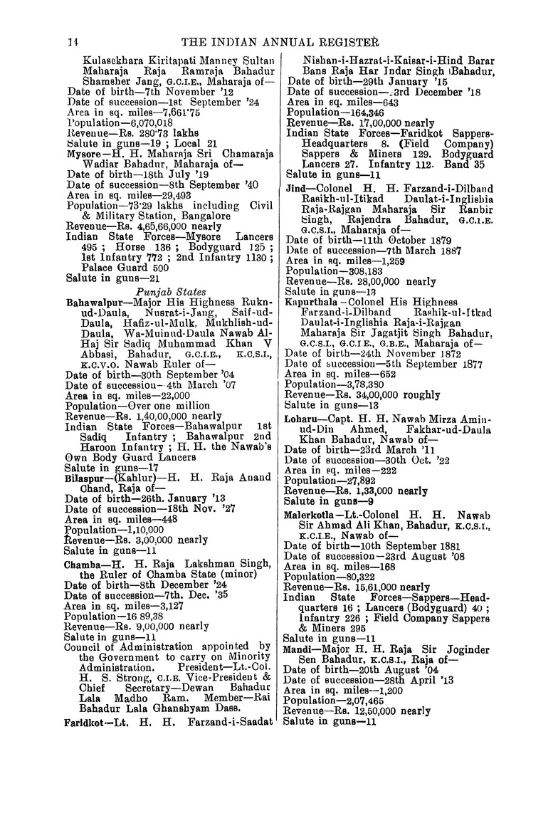 Indian annual register - Page 14