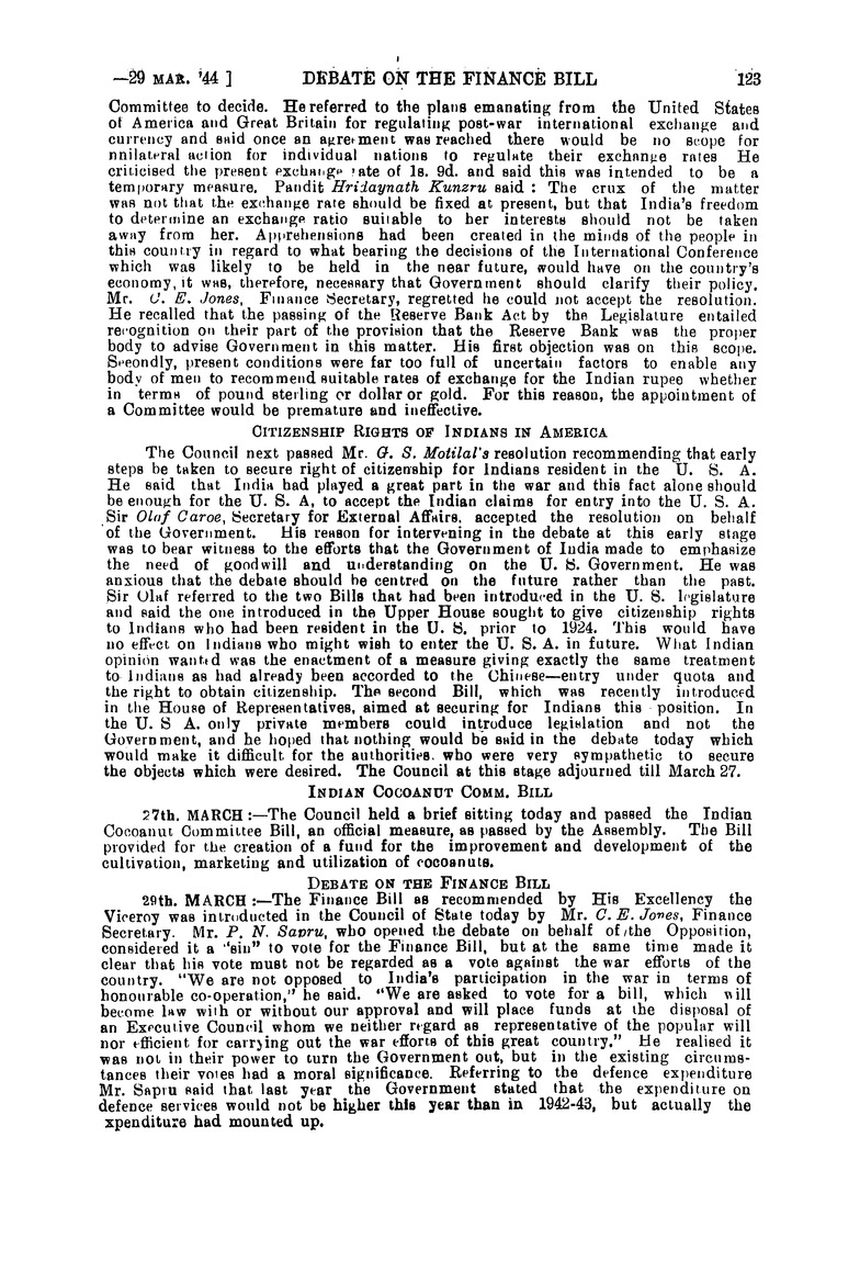 Indian annual register - Page 123