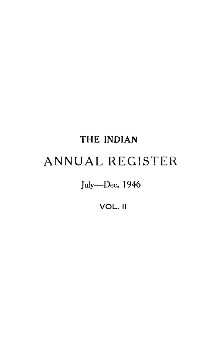 Indian annual register - New Page