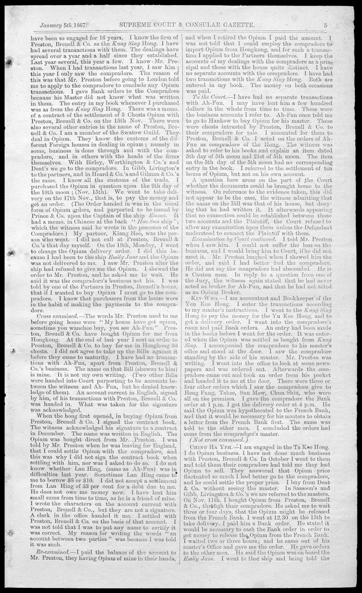 Supreme Court and consular gazette, and law reporter for the Supreme & provincial courts of China & Japan - 