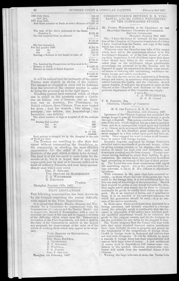 Supreme Court and consular gazette, and law reporter for the Supreme & provincial courts of China & Japan - 