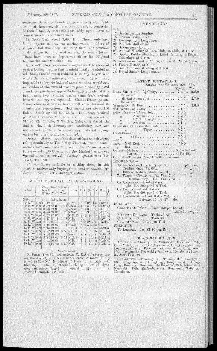 Supreme Court and consular gazette, and law reporter for the Supreme & provincial courts of China & Japan - 
