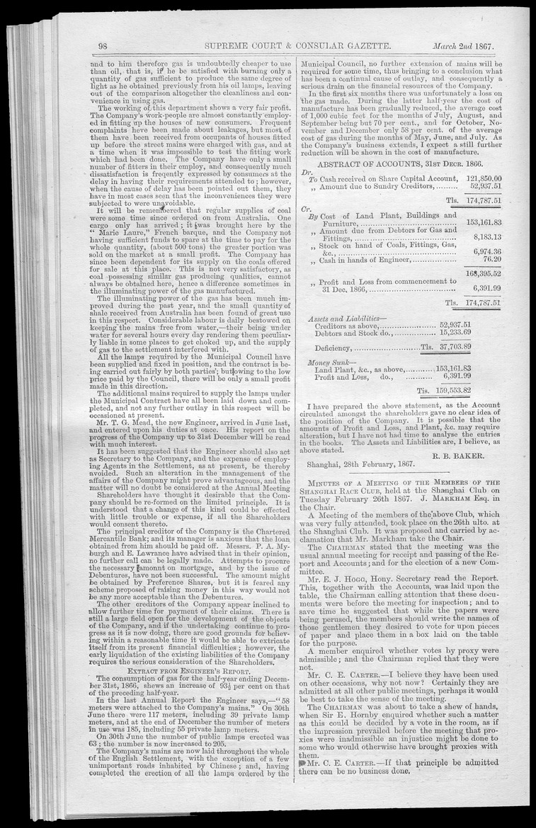 Supreme Court and consular gazette, and law reporter for the Supreme & provincial courts of China & Japan - 