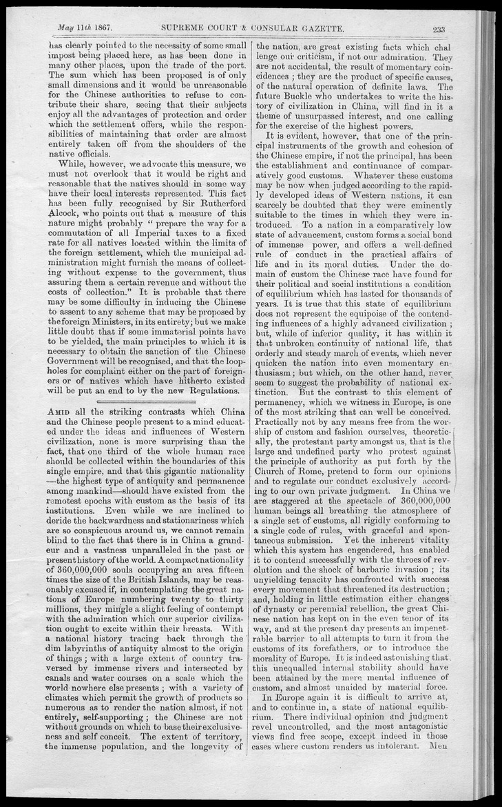 Supreme Court and consular gazette, and law reporter for the Supreme & provincial courts of China & Japan - 