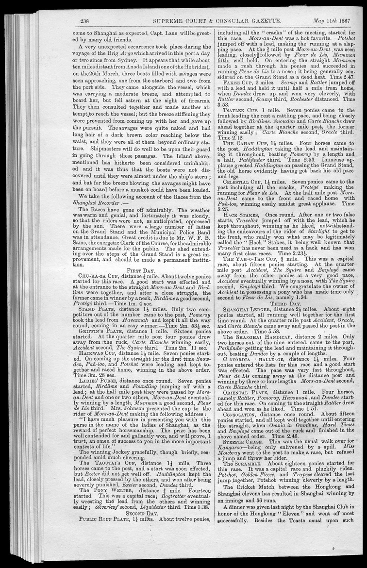 Supreme Court and consular gazette, and law reporter for the Supreme & provincial courts of China & Japan - 