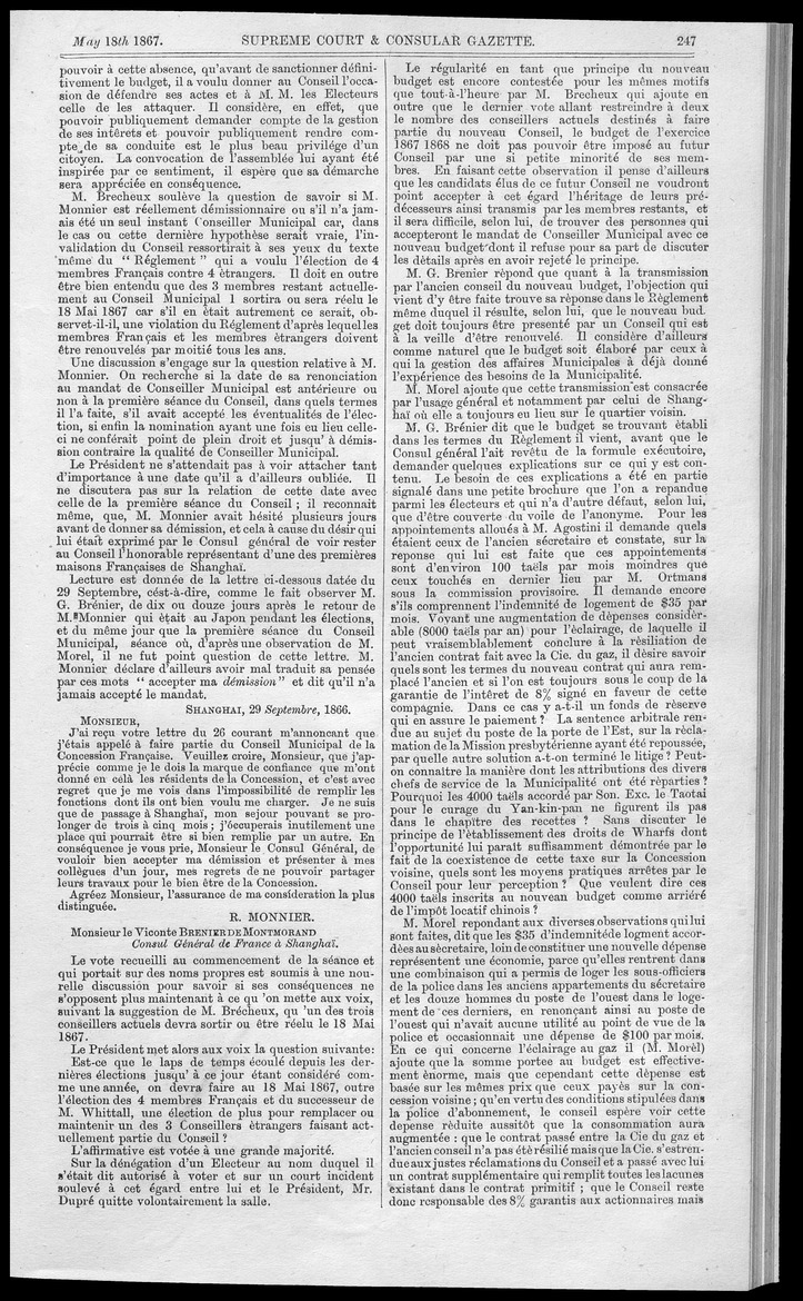 Supreme Court and consular gazette, and law reporter for the Supreme & provincial courts of China & Japan - 