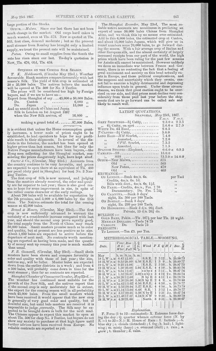 Supreme Court and consular gazette, and law reporter for the Supreme & provincial courts of China & Japan - 