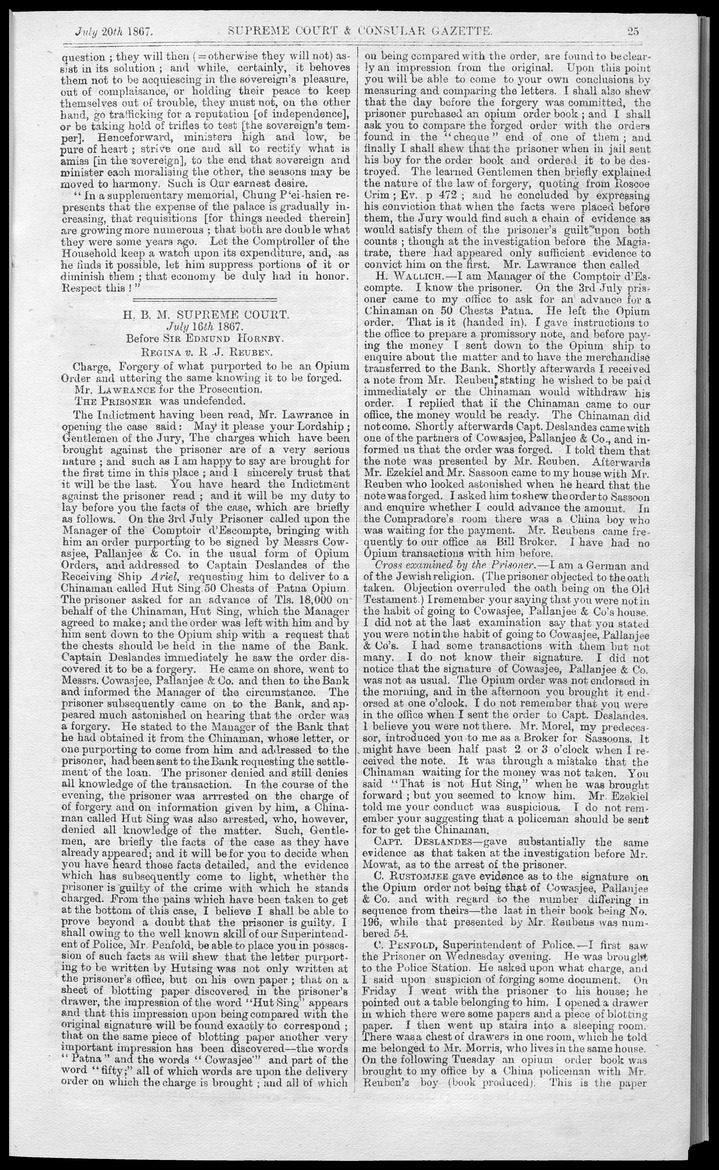 Supreme Court and consular gazette, and law reporter for the Supreme & provincial courts of China & Japan - 