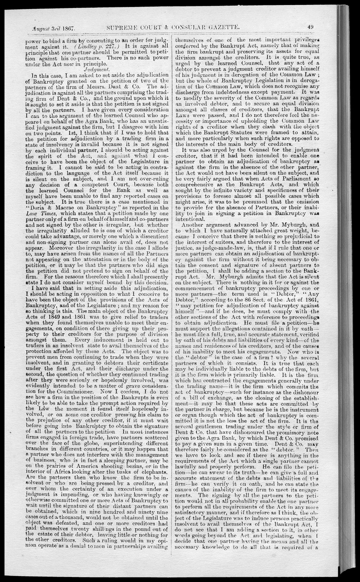 Supreme Court and consular gazette, and law reporter for the Supreme & provincial courts of China & Japan - 