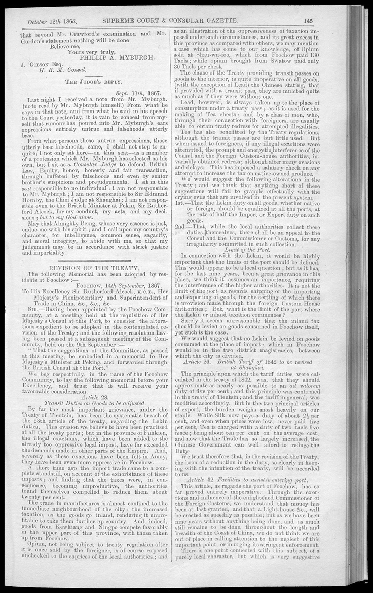 Supreme Court and consular gazette, and law reporter for the Supreme & provincial courts of China & Japan - 