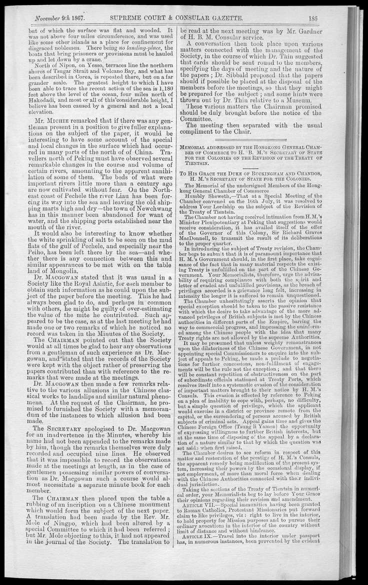 Supreme Court and consular gazette, and law reporter for the Supreme & provincial courts of China & Japan - 