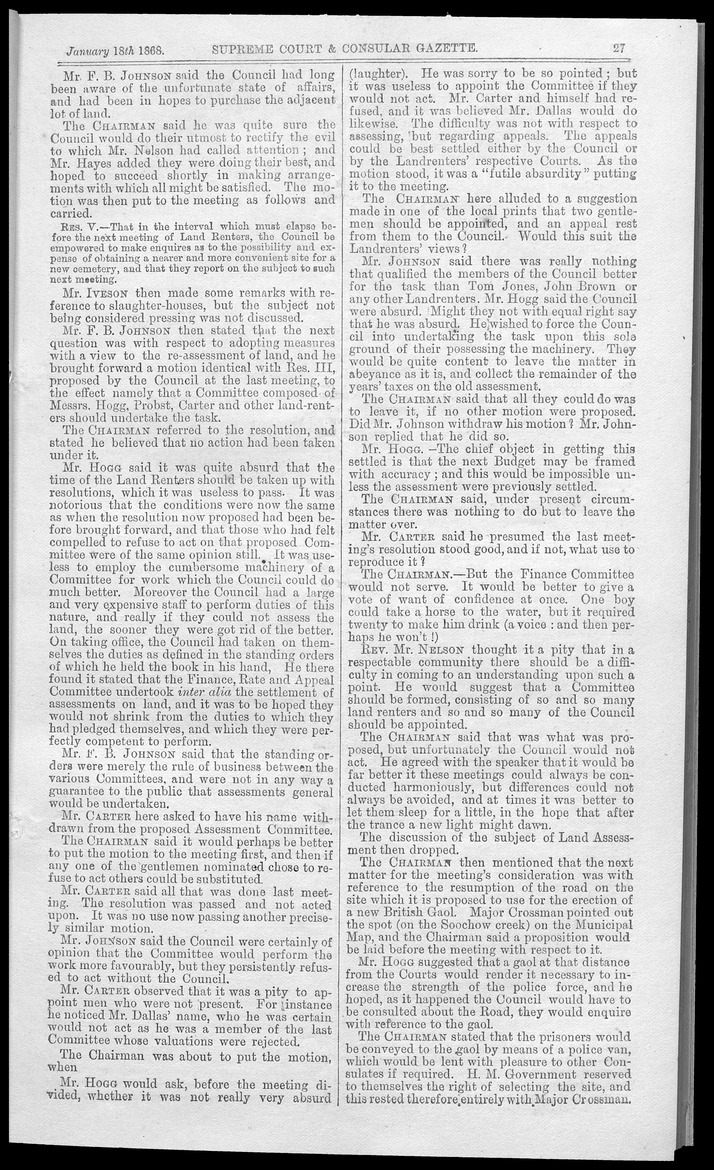 Supreme Court and consular gazette, and law reporter for the Supreme & provincial courts of China & Japan - 