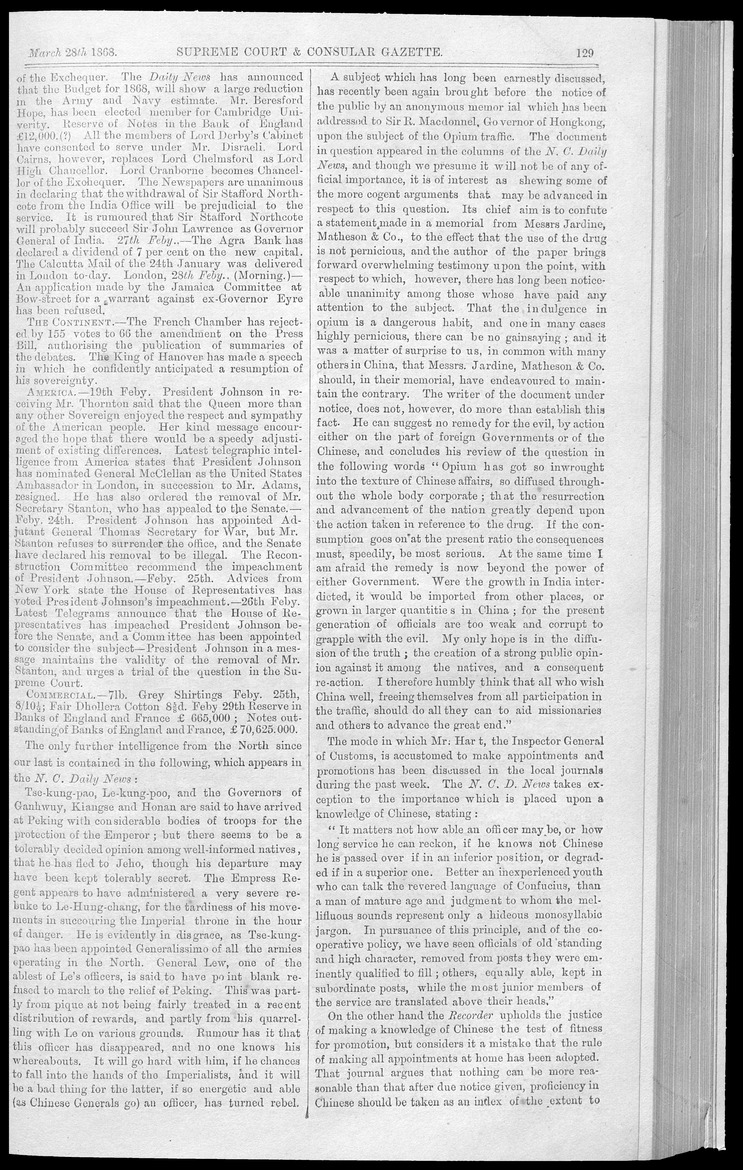 Supreme Court and consular gazette, and law reporter for the Supreme & provincial courts of China & Japan - 