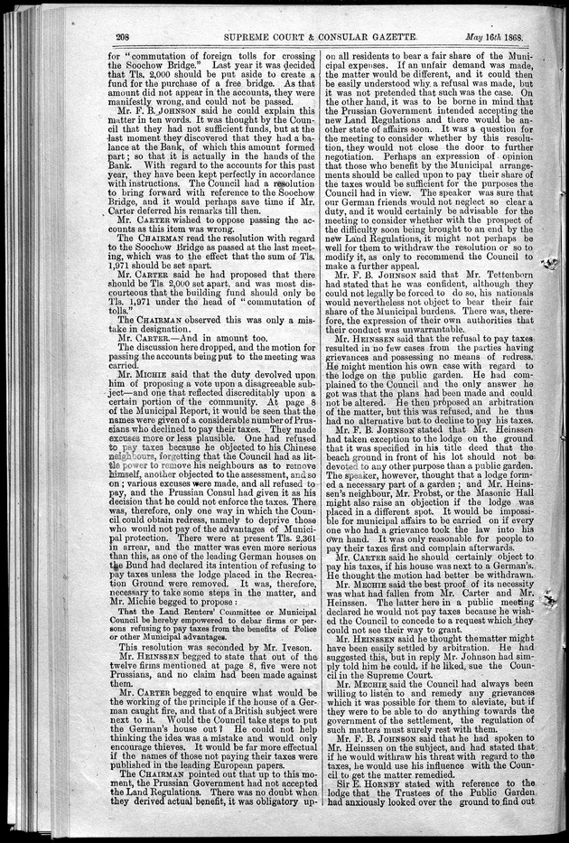 Supreme Court and consular gazette, and law reporter for the Supreme & provincial courts of China & Japan - 