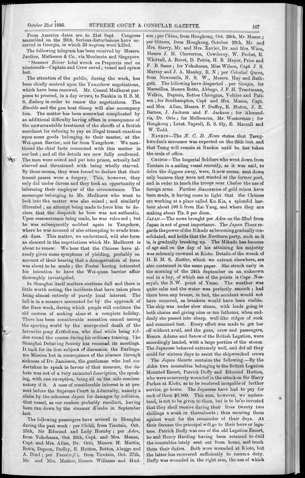 Supreme Court and consular gazette, and law reporter for the Supreme & provincial courts of China & Japan - 