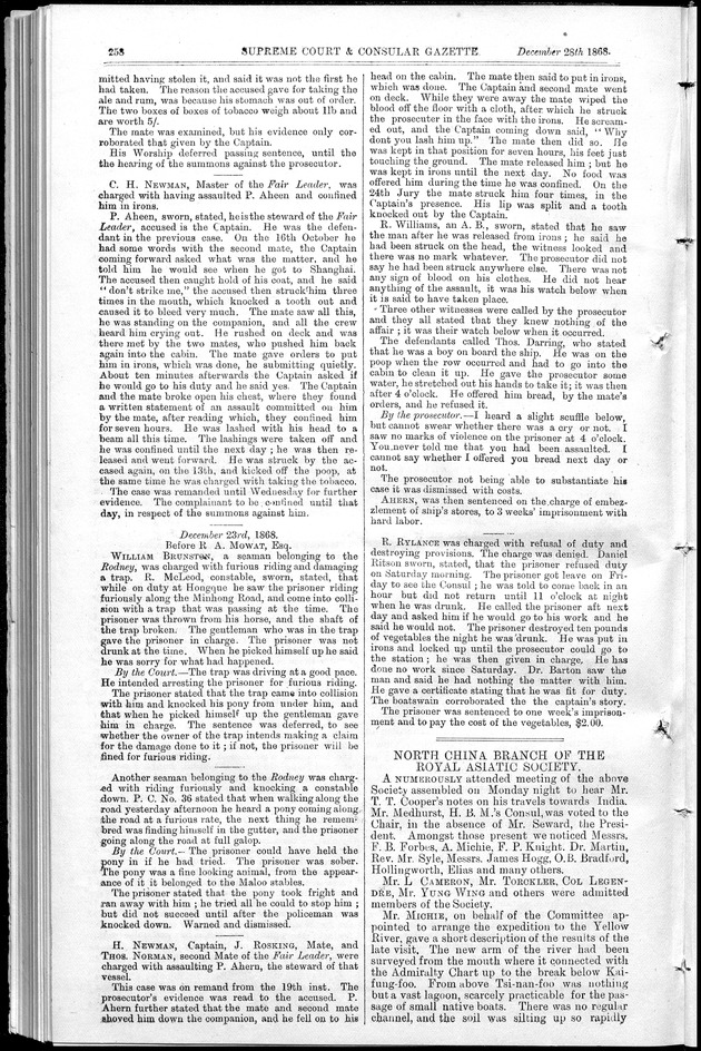 Supreme Court and consular gazette, and law reporter for the Supreme & provincial courts of China & Japan - 