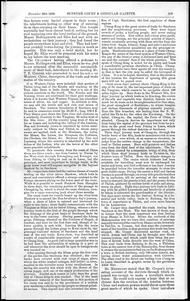 Supreme Court and consular gazette, and law reporter for the Supreme & provincial courts of China & Japan - 