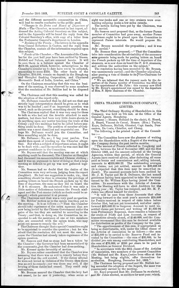 Supreme Court and consular gazette, and law reporter for the Supreme & provincial courts of China & Japan - 