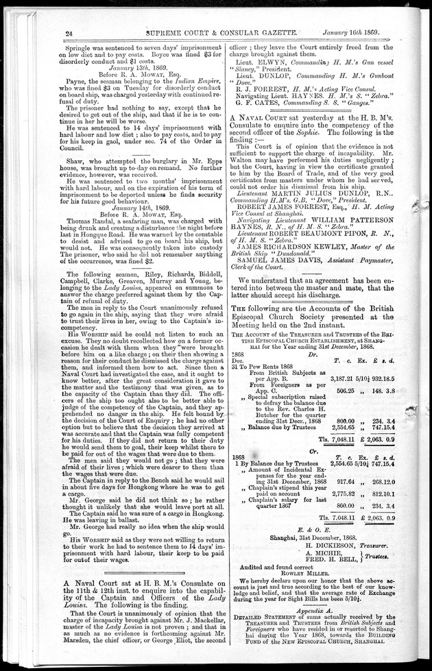 Supreme Court and consular gazette, and law reporter for the Supreme & provincial courts of China & Japan - 