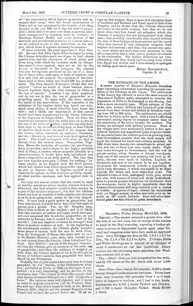 Supreme Court and consular gazette, and law reporter for the Supreme & provincial courts of China & Japan - 