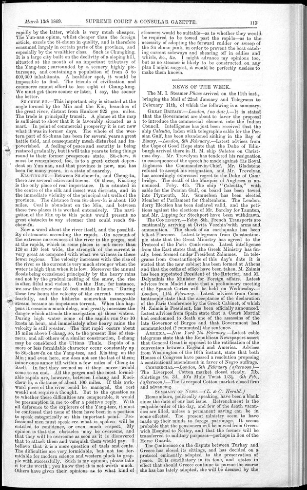 Supreme Court and consular gazette, and law reporter for the Supreme & provincial courts of China & Japan - 